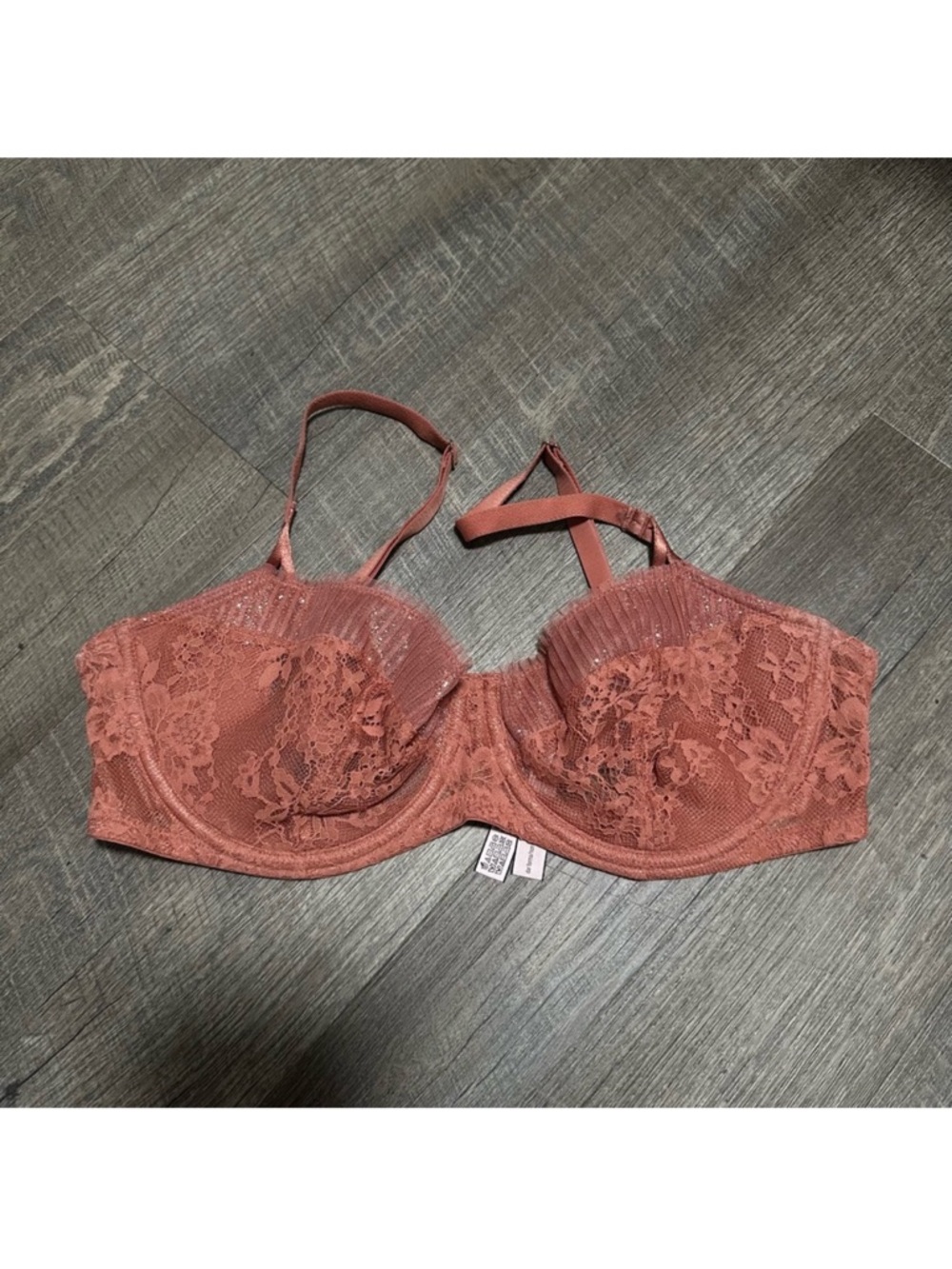 Victoria's Secret Rosewood Lace Balconette Bra